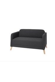 Resim IKEA LINANÄS 2'li kanepe, vissle koyu gri KENTSOYLU 