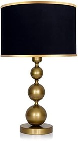 Resim MİNİMAL E-TİCARET & BİLGİ TEKNOLOJİLERİ Elegance Gold Abajur (Siyah) 