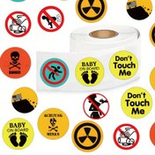Resim 500 adet Uyarı İşareti Grafiti Sticker Rulo Yol İşareti Uyarı Sticker'ları Laptoplar, Kaykaylar, Telefonlar, Gitar Oyuncakları, Parti Hediyeleri, Defterler, Motorlar, Arabalar, Modeller için -kış, yeni yıl 