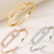 Resim 1 adet, Avrupa ve Amerikan tarzında şık, basit, gençlik dolu ve güzel bir bakır moda yüzük, kadınlar için ayarlanabilir açıklığıyla. Tatil partileri, danslar, günlük giyim, düğün nişan yüzükleri, tatil hediyeleri için uygun 