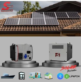 Resim Spower Energy Solar Hibrit Jeneratör Sg-3 230ah 3000 Watt 