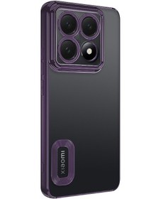 Resim Zore 14t Pro Kılıf Kamera Korumalı Logo Gösteren İksp Omega Kapak - Derin Mor Derin Mor 