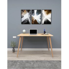 Resim Wood Face Rixy Doğal Ahşap Çalışma Masası Doğal 116 x x 60 cm 