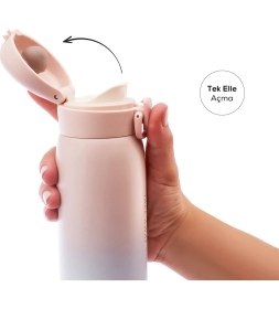 Resim Karaca Skyfall Çelik Sızdırmaz Termos 350 ml Pembe 