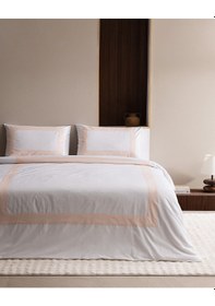 Resim Madame Coco Valette Çift Kişilik %100 Pamuk Nevresim Takımı - Beyaz/pudra 8684427205051 Beyaz 