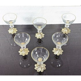 Resim Paşabahçe Serisi Infınıty Kase & Magnolıa Kase & Dondurmalık & Şekerlik Semerkand Gold Döküm Ayaklı Naturel 