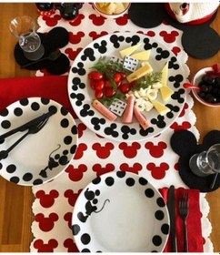 Resim Mickey Bardak Altlığı Siyah 