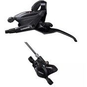 Resim Shimano ST-EF505-2L, BR-MT200 2li Sol-Ön H.Disk Fren/Vites Kolu Seti 