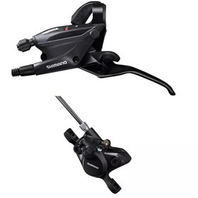 Resim Shimano ST-EF505-2L, BR-MT200 2li Sol-Ön H.Disk Fren/Vites Kolu Seti 