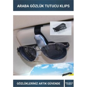 Resim Letsii Araba Güneşlik Gözlük Tutucu Klips Mandallı Araç Içi Gözlük Organizer 