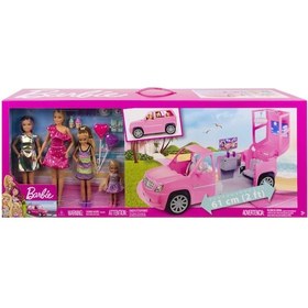 Resim Barbie Oyun Seti, 4 Bebek, Limuzin Ve 10'dan Fazla Parti 