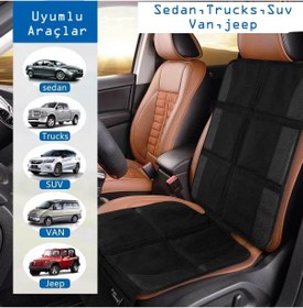 Resim RevuBaby Araba Koltuğu Koruyucu Organizatör Cepli Çocuk Bebek Oto Koltuğukalın Dolgu Suya Dayanıklı 2 Adet 