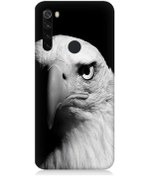 Resim Xiaomi Redmi Note 8 Uyumlu Silikon Kılıf Siyah Beyaz Kartal Başı 