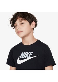 Resim Nike Nsw Tee Futura Hbr Çocuk Pamuklu Tişört Siyah 