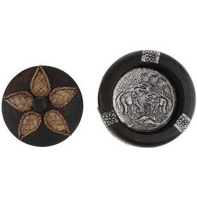 Resim Pazly Zanaat Yaratıcı Tay Tarzı Suntek Küllük Kapaklı Ahşap Dr 