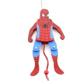 Resim Ahşap Salanan Örümcek Adam Figürü Alk1195 - 9021826681144ynt 