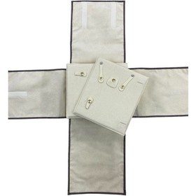Resim Deri Kumaş Kahve Renk 80/76 Cm Üçlü Set Rulo Seyahat Çantası 