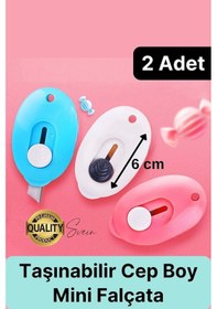 Resim Çok Amaçlı Taşınabilir Cep Ve Çanta Mini Falçata Maket Bıçağı Ultra Keskin Anahtarlıklı Çelik 