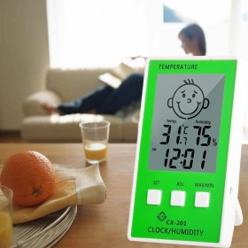 Resim Tekno İstanbul Çocuklar Için Iç Mekan Termometre ve Nem Ölçer Yeşil 