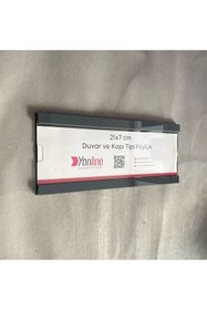 Resim Yönline Kapı ve Duvar Tipi Kolay Değiştirilebilir Parlak Antrasit A4 1/3 Föylük 