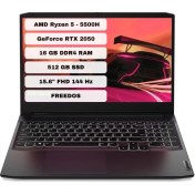Resim Lenovo IdeaPad Gaming 3 15ACH6 82K202BRTX16 R5-5500H 16 GB 512 GB SSD RTX2050 15.6" Dos Dizüstü Bilgisayar 