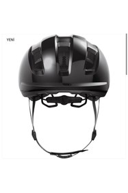 Resim EMİNMOTOR PURL-Y Yetişkin Şehir Elektrikli Bisiklet Kaskı - Shiny Black 