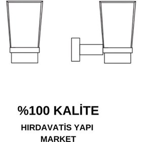 Resim Çelik Banyo Paslanmaz Pirinç Tamay Diş Fırçalık Gri 