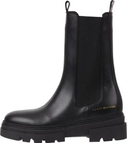 Resim Tommy Hilfiger MONOCHROMATIC CHELSE Kadın Siyah Bot 