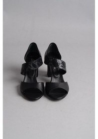 Resim Seç Kundura Seç 0220 Hakiki Deri Topuklu Kadın Ayakkabı 8 Cm Siyah - 37 Siyah 