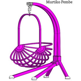 Resim Murtiko Çocuk Salıncağı Çelik Gövdeli Lüks Minderli Hamak Modeli 