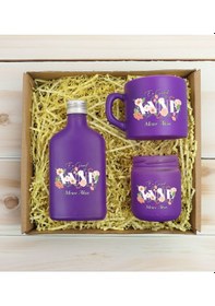 Resim Bk Gift Kişiye Özel İsimli Dtf Anne Temalı Mor Kahve Fincanı & Kolonya & Mum Hediye Seti-4, Anneye Hediye, Anneler Günü Hediyesi Kobitmeyencom30972 Bk 