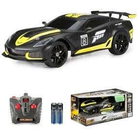 Resim New Bright 1:16 Rc Forza Motorsport 2.4 Ghz. Işıklı Usb Şarj Corvette Zr1 Siyah Çok Renkli 