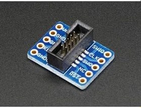 Resim 2x5 Pin 1.27mm To 2.54mm Converter Board. Adafruit 2743 Dönüştürücü Kart Pcb 