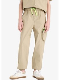 Resim DeFacto Erkek Çocuk Kargo Cepli Jogger Paça Paraşüt Pantolon E1556A825SMKH271 