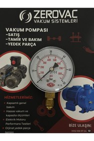 Resim SIMGA 0-60 Bar Çap Ø52 Mm Alttan Bağlantılı Kuru Tip Manometre 