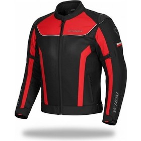 Resim Venom Raptor Hörgüçlü 4 Mevsim Motosiklet Montu Kırmızı 