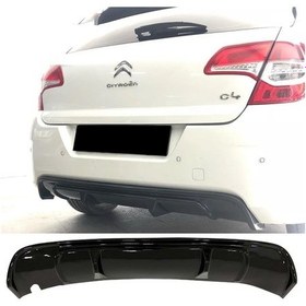 Resim Citroen C4 Difüzör Difizör Plastik Parlak Siyah 2011 2012 2013 2014 2015 2016 Arka-difizör-bodykit-ek 