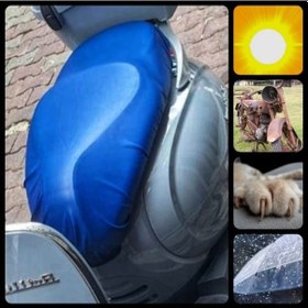 Resim Rks Des 125 Koltuk Kılıfı Rks Des 125 Sele Kılıfı Su Geçirmez Mavi Mavi 