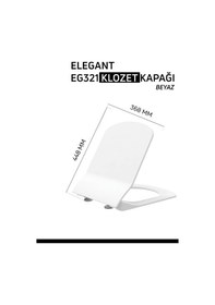 Resim Creavit Elegant Duroplast Yavaş Kapanan Klozet Kapağı KC1103.01.0000E 