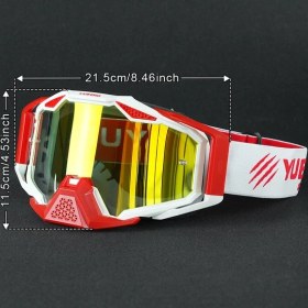 Resim Willowhaven Yuedıo 04 Motosiklet Gözlüğü Hafif Tpu Çerçeve Anti Fog Çizilmeye Dayanıklı 