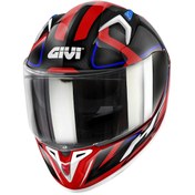 Resim GIVI 50.8 RACER BEYAZ-KIRMIZI-SİYAH KASK Givi