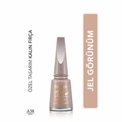 Resim Flormar Jelly Look Yoğun Pigmentli ve Jel Görünümlü Oje JL58 Milky 