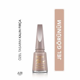 Resim Flormar Jelly Look Yoğun Pigmentli ve Jel Görünümlü Oje JL58 Milky 