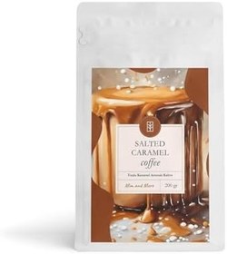 Resim Mim and More Salted Caramel Coffee - Tuzlu Karamel Aromalı Kahve Çekirdek Kahve, 200 Gr 