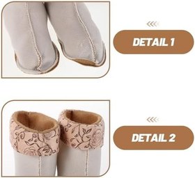 Resim Healvian 2 Adet Yürüyüş Polar Çorapları Kadın Yağmur Botları Kayak Eldiveni Astarları Kışlık Polar Çoraplar Termal Bot Astarları 