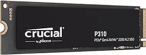 Resim Crucial P310 500GB PCIe Gen4 NVMe M.2 SSD CT500P310SSD8 (6600-3500 MBs) 