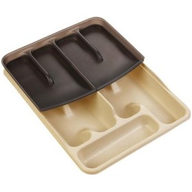 Resim Moonstar Çekmece İçi Kaşıklık Çift Katlı 10gözlü Çatal Bıçak Organızer 40x30cm-kset169 001 