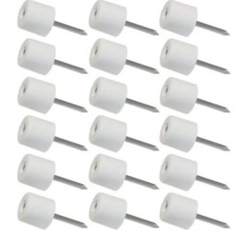 Resim Tuna Çivili Raf Pimi Duvar Dolap Mobilya Pimi Sert Plastik Raf Tutucu Beyaz 100 Adet Tekli (1 Paket) 