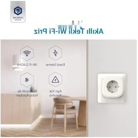 Resim 16 Amper Akım Korumalı Wi-fi Akıllı Priz, Enerji İzleme . 