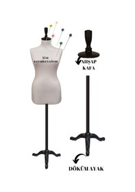 Resim Döküm Ayaklı 44 Beden Sünger İğne Batabilen Terzi Prova Mankeni B 